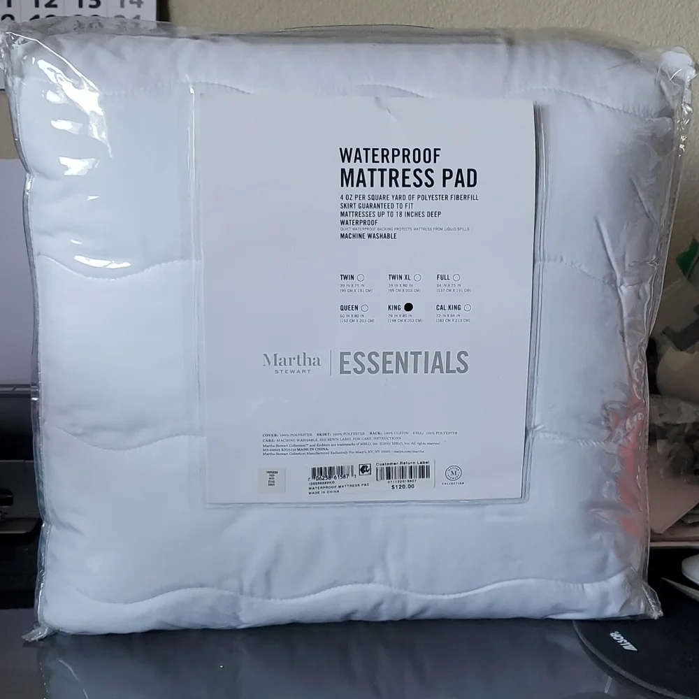 COPY - Martha Stewart - waterproof mattress pad